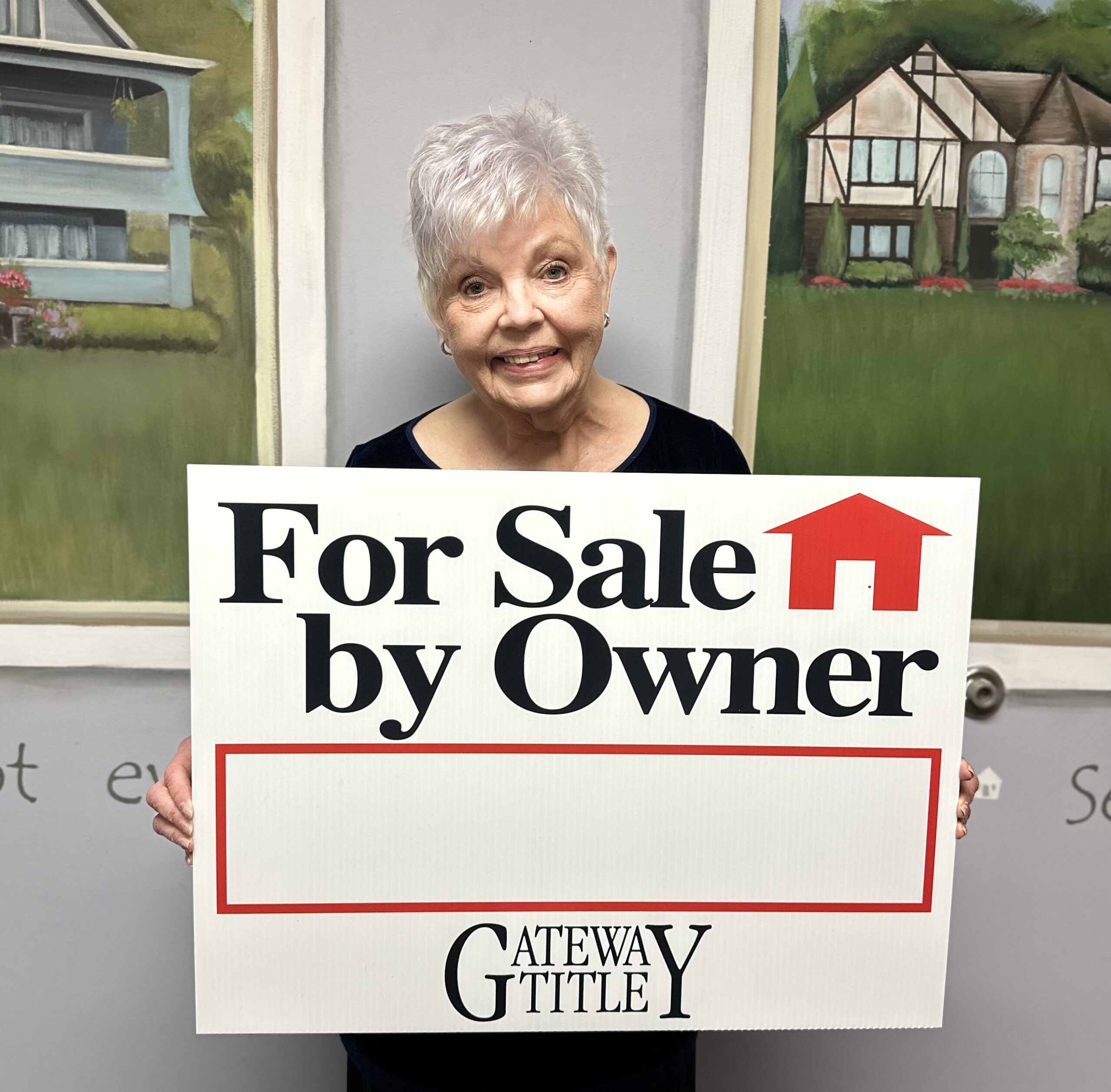 Rachel Torchia with FSBO sign